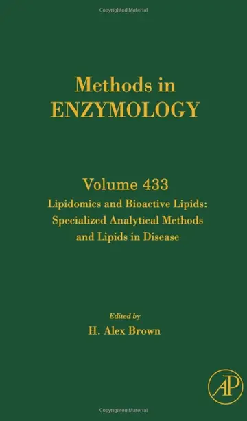 Cover of Lipidomics and Bioactive Lipids, Specialized Analytical Methods and Lipids in Disease