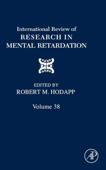 Cover of International Review of Research in Mental Retardation
