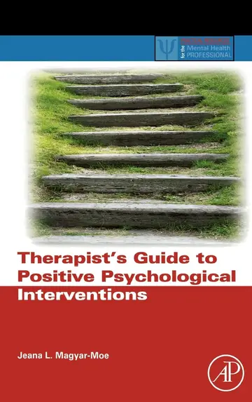 Cover of Therapist's Guide to Positive Psychological Interventions