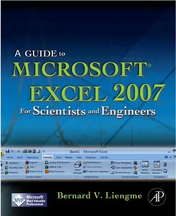 Cover of A Guide to Microsoft Excel 2007 for Scientists and Engineers