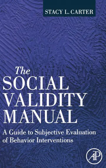 Cover of The Social Validity Manual