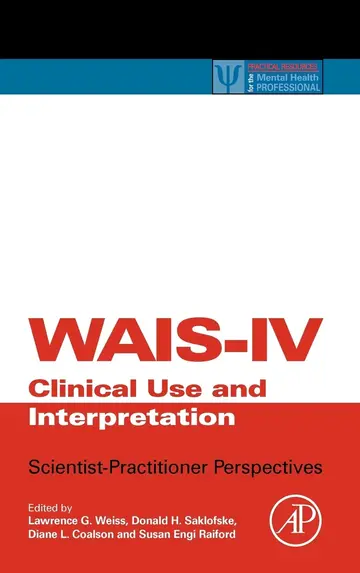 Cover of WAIS-IV Clinical Use and Interpretation
