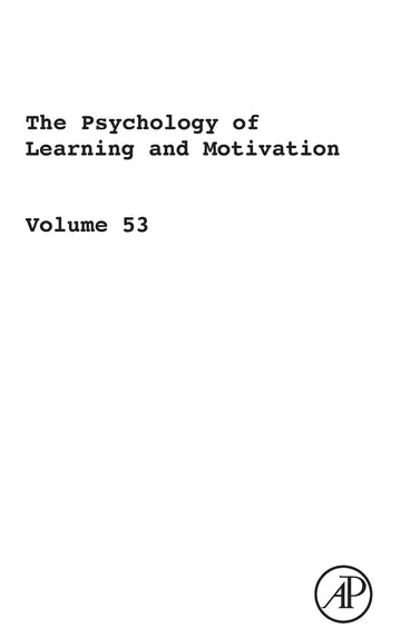Cover of The Psychology of Learning and Motivation