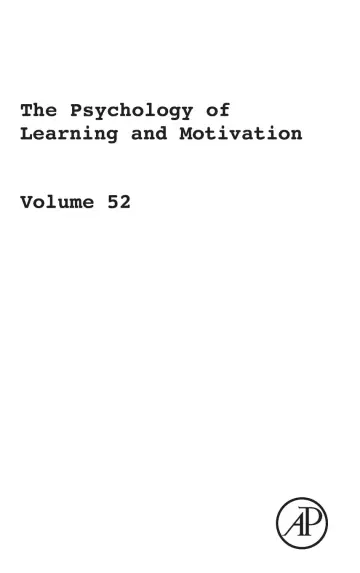 Cover of The Psychology of Learning and Motivation