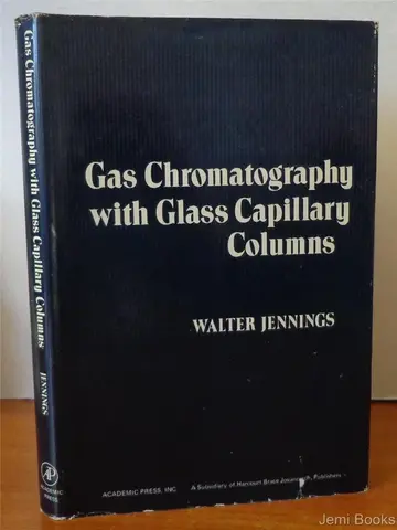 Cover of Gas Chromatography with Glass Capillary Columns