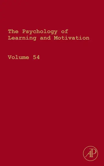 Cover of The Psychology of Learning and Motivation