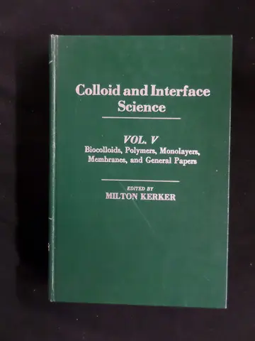 Cover of Biocolloids, Polymers, Monolayers, Membranes and General Papers (v. 5)