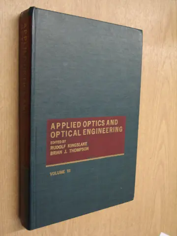 Cover of Applied Optics and Optical Engineering