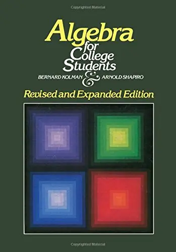 Cover of Algebra for College Students
