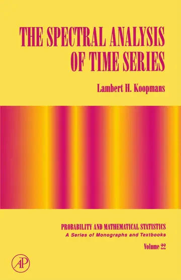 Cover of The Spectral Analysis of Time Series