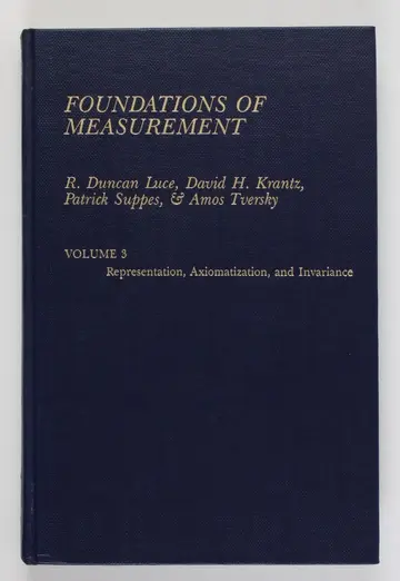 Cover of Foundations of Measurement