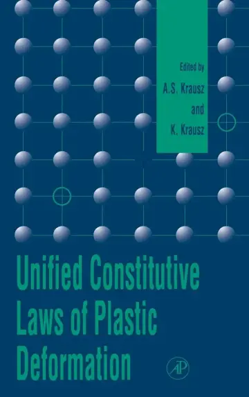 Cover of Unified Constitutive Laws of Plastic Deformation