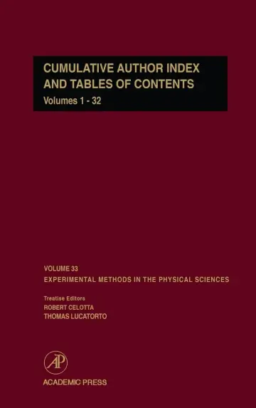 Cover of Cumulative Author Index and Tables of Contents Volumes1-32