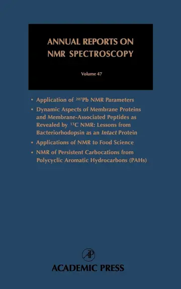 Cover of Annual Reports on NMR Spectroscopy