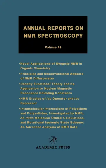 Cover of Annual Reports on NMR Spectroscopy