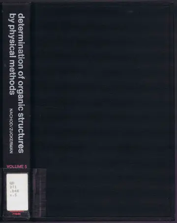 Cover of Determination of Organic Structures by Physical Methods