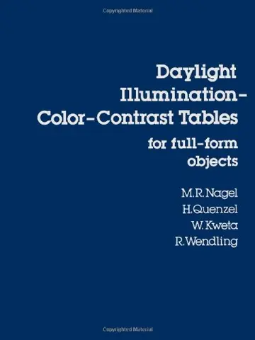 Cover of Daylight Illumination–Color–Contrast Tables for Full-form Objects