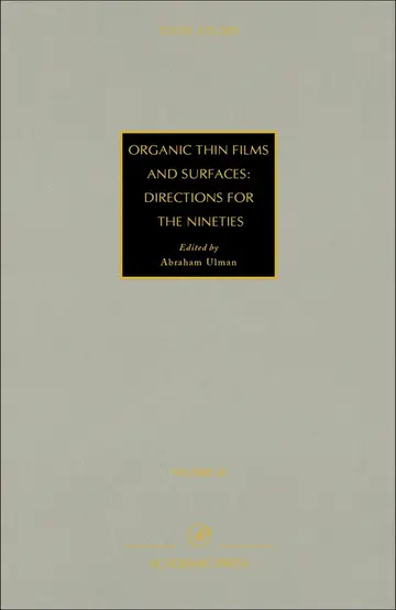 Cover of Organic Thin Films and Surfaces - Directions for the Nineties
