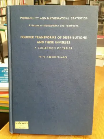Cover of Fourier Transforms of Distributions and Their Inverses