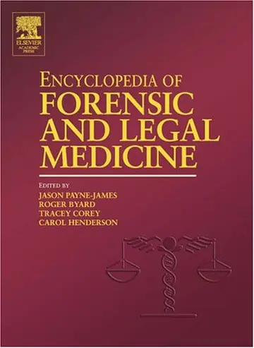 Cover of Encyclopedia of Forensic and Legal Medicine