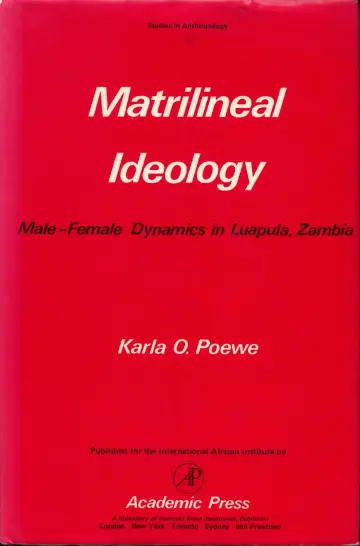 Cover of Matrilineal Ideology