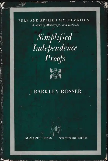 Cover of Simplified Independence Proofs
