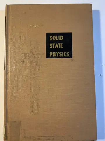 Cover of Solid State Physics