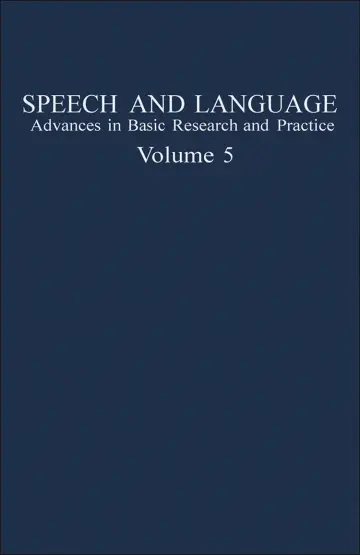 Cover of Speech and Language