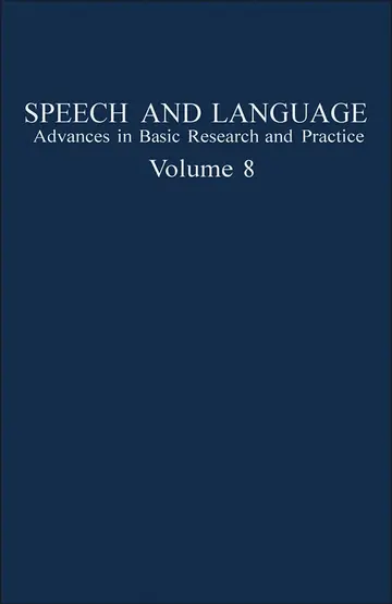 Cover of Speech and Language