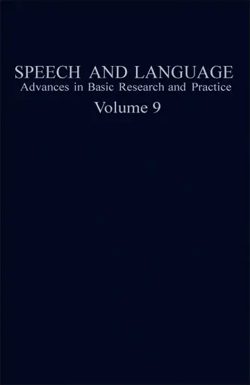 Cover of Speech and Language