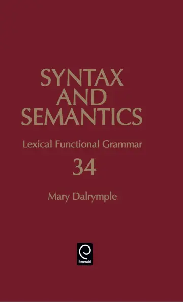 Cover of Lexical Functional Grammar