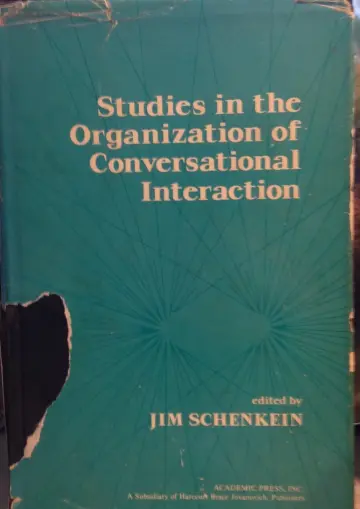 Cover of Studies in the Organization of Conversational Interaction