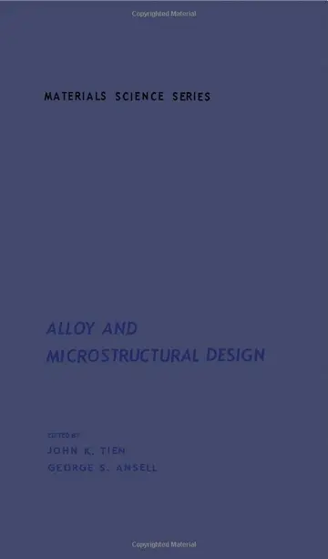 Cover of Alloy and Microstructural Design