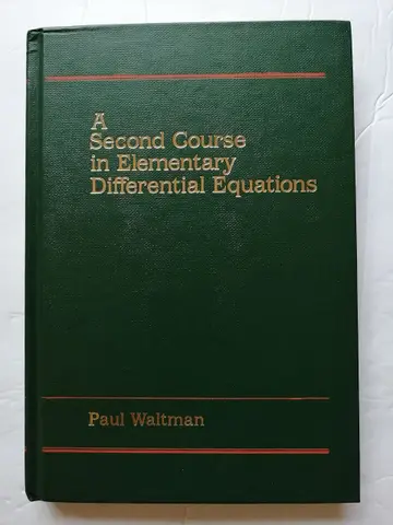 Cover of A Second Course in Elementary Differential Equations