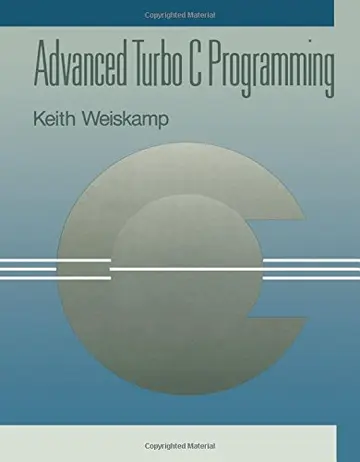 Cover of Advanced Turbo C. Programming