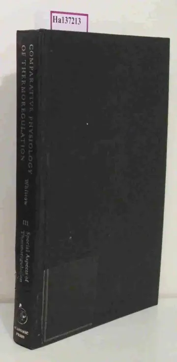 Cover of Special Aspects of Thermoregulation (v. 3)