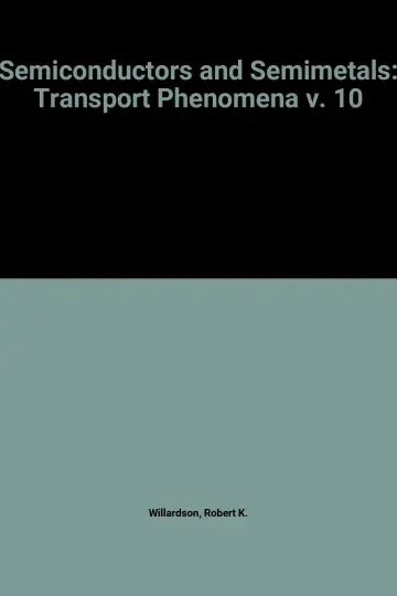 Cover of Transport Phenomena (v. 10)