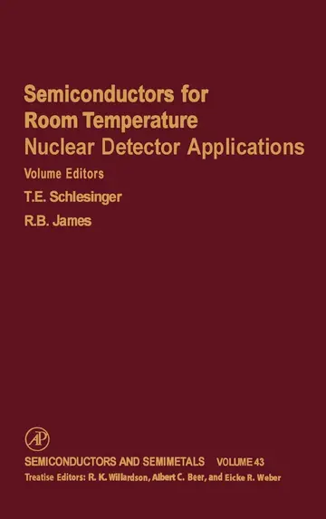 Cover of Semiconductors for Room Temperature Nuclear Detector Applications