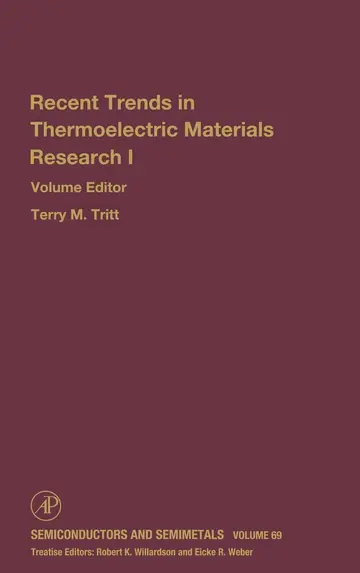 Cover of Advances in Thermoelectric Materials I