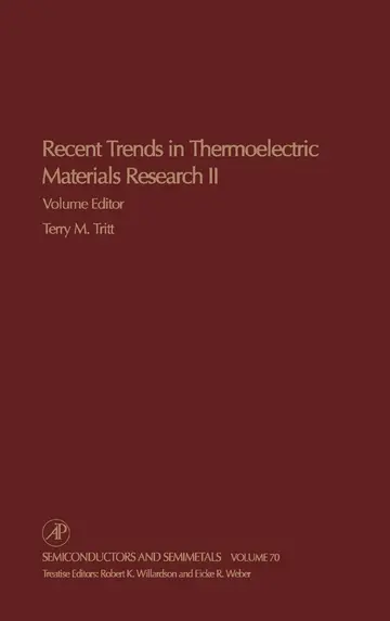 Cover of Recent Trends in Thermoelectric Materials Research, Part Two