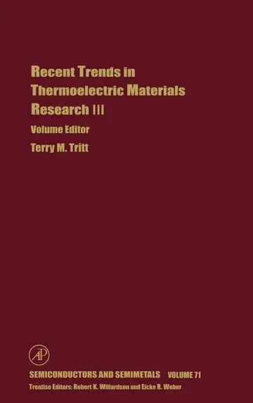 Cover of Recent Trends in Thermoelectric Materials Research