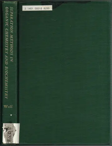 Cover of Separation Methods in Organic Chemistry and Biochemistry
