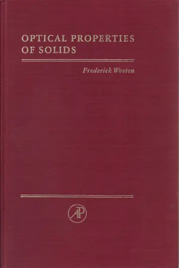 Cover of Optical Properties of Solids