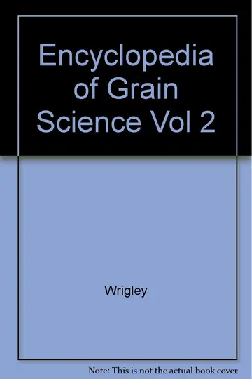 Cover of Encyclopedia of Grain Science Vol 2