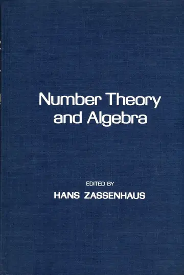 Cover of Number Theory and Algebra