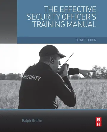 Cover of The Effective Security Officer's Training Manual