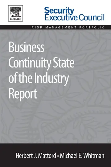 Cover of Business Continuity State of the Industry Report