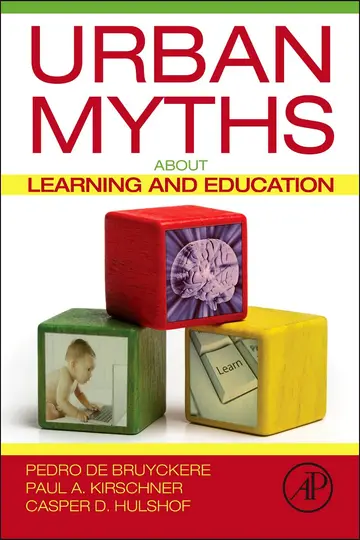 Cover of Urban Myths about Learning and Education