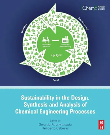 Cover of Sustainability in the Design, Synthesis and Analysis of Chemical Engineering Processes