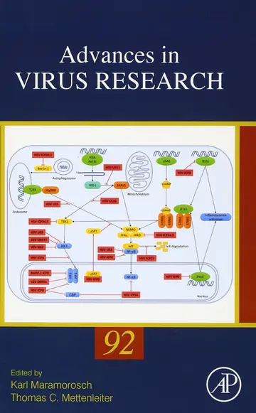 Cover of Advanced in Virus Research Vol 92 (hb 2015)
